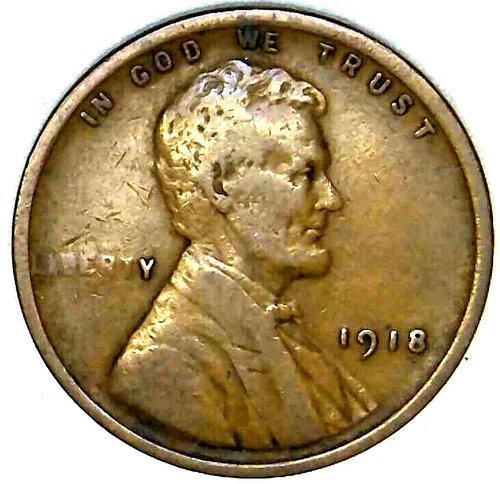 1918-P 1C Lincoln Wheat Cent VF-XF 21sc0804