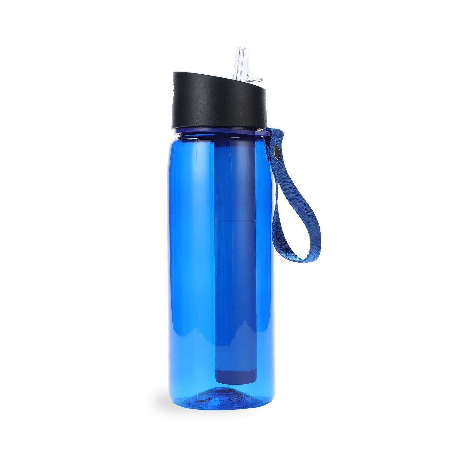 Kiliroo Water Filter Straw with Membrane Microfilter and Bottle 550ml Blue - Picture 2 of 7
