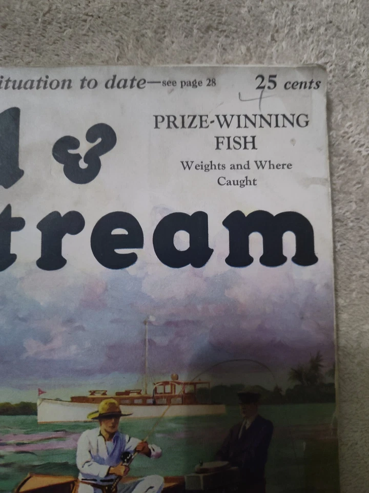 🔥 ANTIQUE (MARCH 1932) FIELD & STREAM MAGAZINE/ The COOLEST AD'S INSIDE - Image 4 of 4