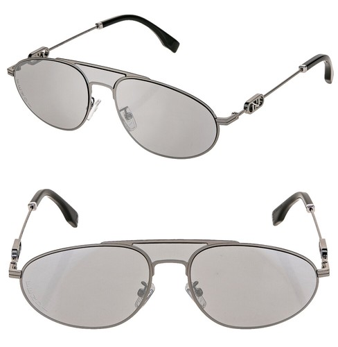 FENDI SL 7218 サングラス Fendi SL 7218 Oval Sunglasses Black Frame & Lenses | eBay