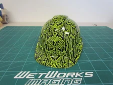 Hard Hat custom hydro dipped , OSHA approved !!! LIME GREEN SNAKE SKIN !!!!