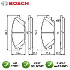 Set pastiglie freno anteriori Bosch adatte a Mazda 3 2013-2019 CX-3 2015-2024 CX-30 2019-