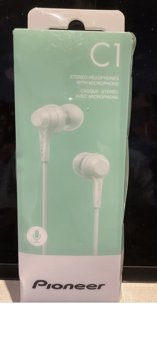 Pioneer SE-C1T Wired Headphones Green New UK