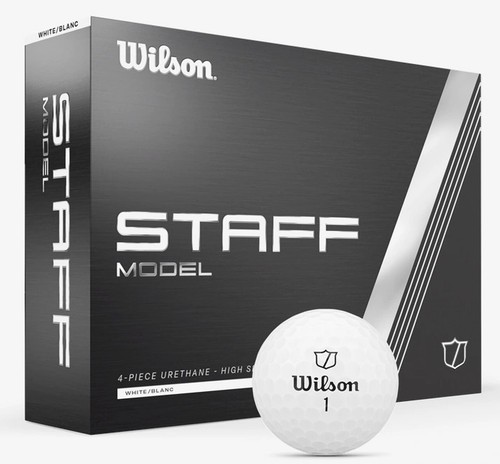 Wilson Staff Model Golf Balls, White, 12 Pack