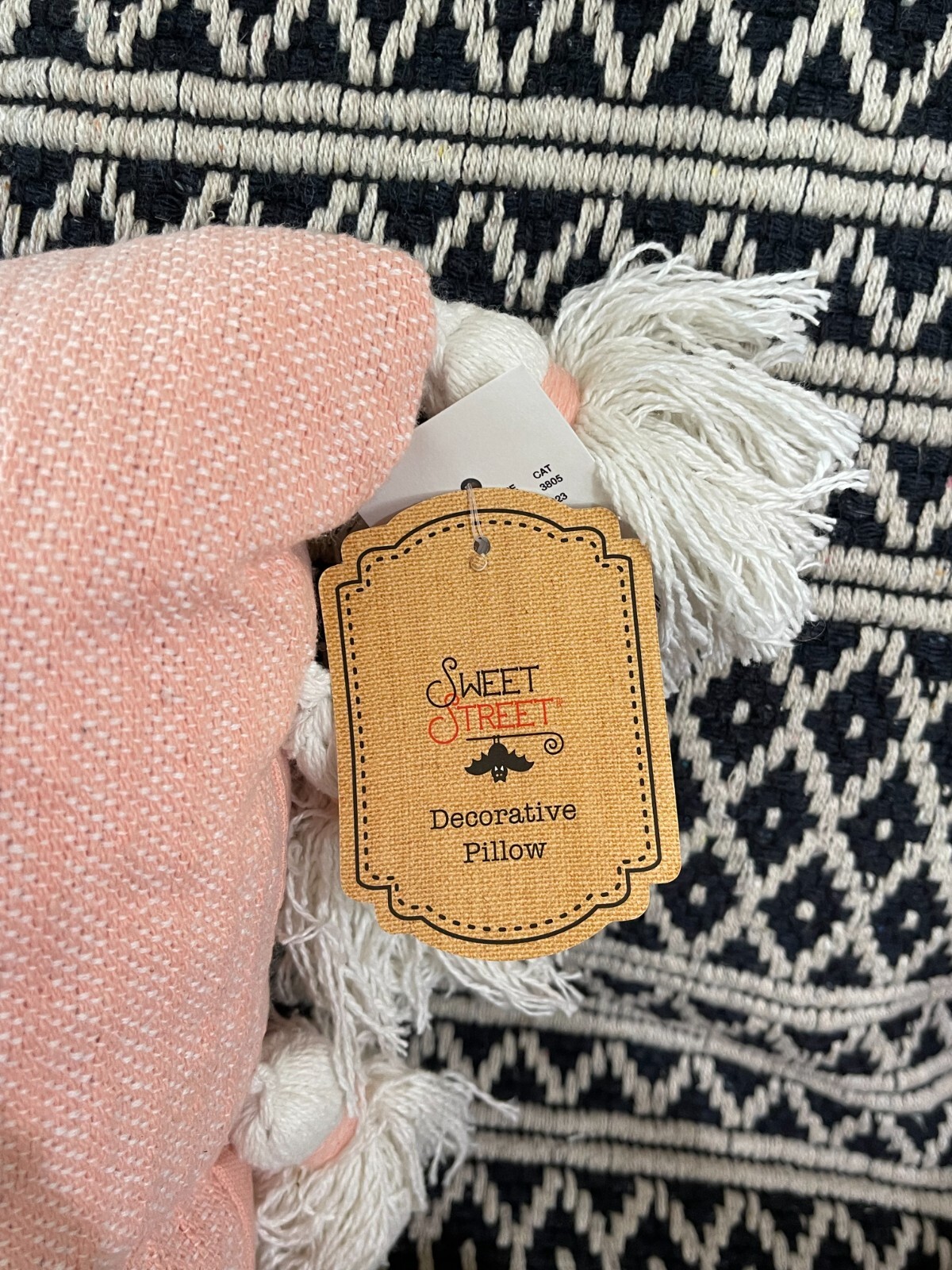 Sweet Street Pink Halloween Ghost Pillow Match Rachel Zoe Blanket 2023