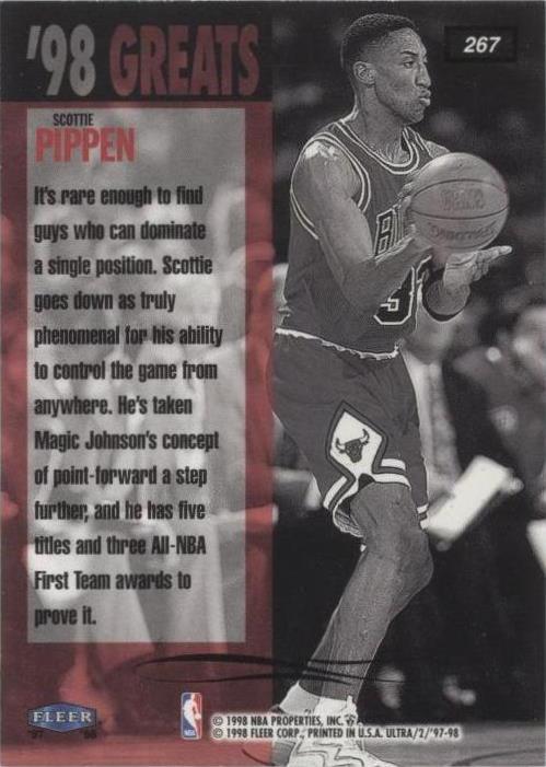1997-98 Fleer Ultra - Scottie Pippen #267 for sale | eBay