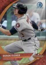 2016 BOWMAN CHROME ARIZONA FALL LEAGUE ASTROS  - DEREK FISHER #AFL-DF