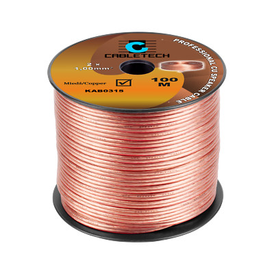5901436707738 Kabel głośnikowy 1,0mm Cabletech