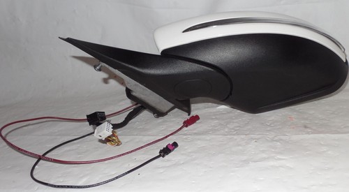 2015 -2016 MERCEDES C300 WHITE Left Mirror NO Camera 2 Plugs-15 Wires OEM - Foto 3 di 8