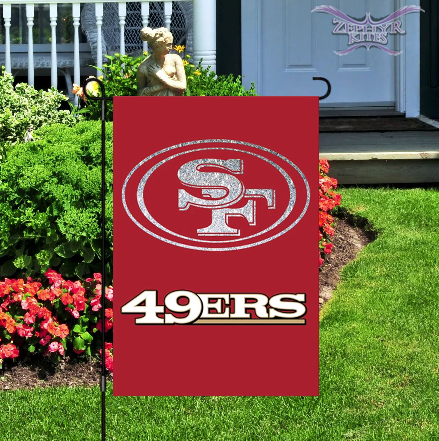 San Francisco 49ers garden flag double sided 12"x18" flag