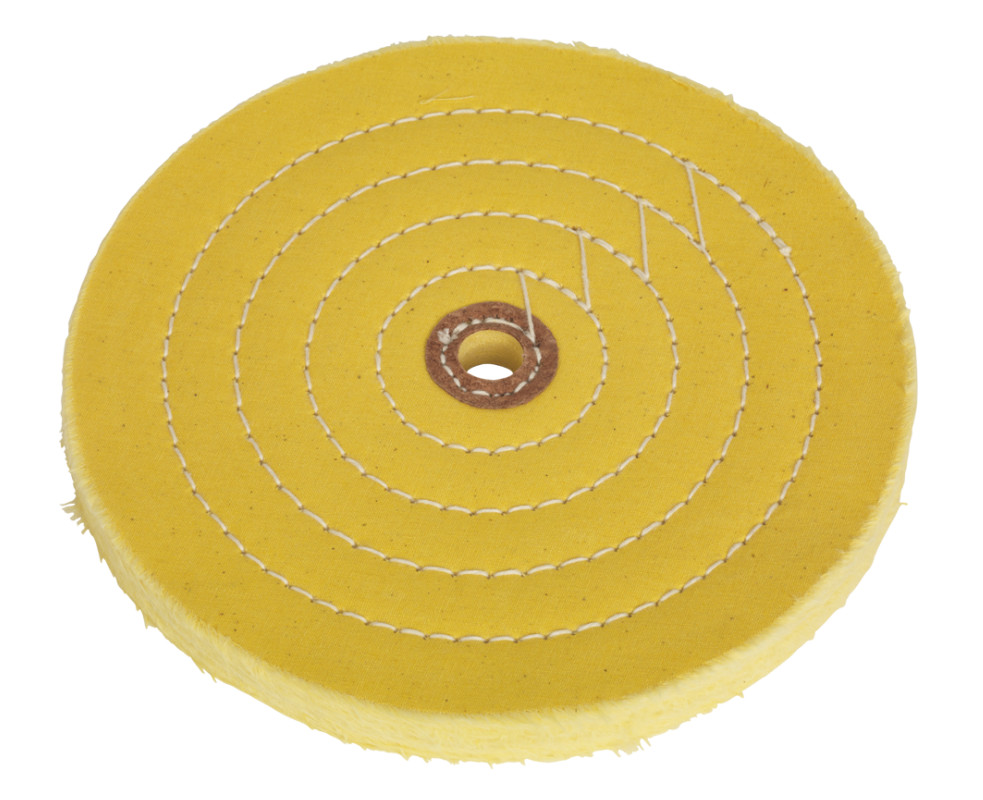 Sealey BG200BWC Buffing Wheel 200 x 16mm 16mm Bore Coarse