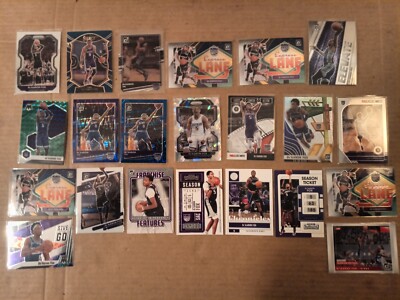 De'Aaron Fox Lot (22) Silver Cracked Ices Insert Parallel Sacramento Kings