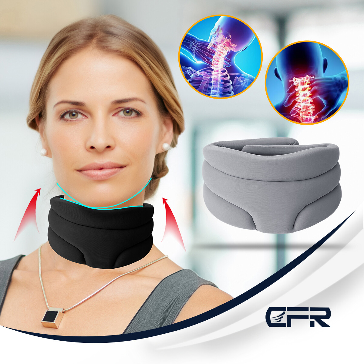 Nackenstütze Nackenschmerzen Unterstützung Weich Halskrause Schlaf Unterstützung