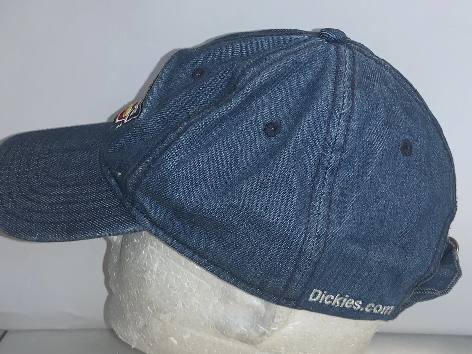 DE COLECCIÓN DICKIES SOMBRERO GORRA DENIUM STRAPBACK LOGO DELETREADO SOMBRERO GORRA AJUSTABLE Foto 4 de 4