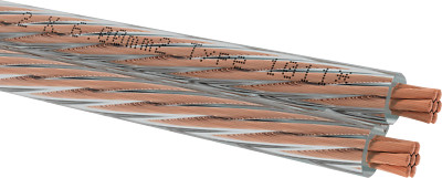 Oehlbach Lautsprecherkabel Speaker Wire 60 2x6,00mm² Type 1011 Transparent
