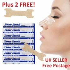 100 x Better Breath Nasal Nose Strips Soft Easy Stop Anti Snoring Sleeping UK O