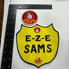 1 Reg Size GOOD SAM CLUB Patch + 1 Large E-Z-E SAMS RV Camping Patch 00O4