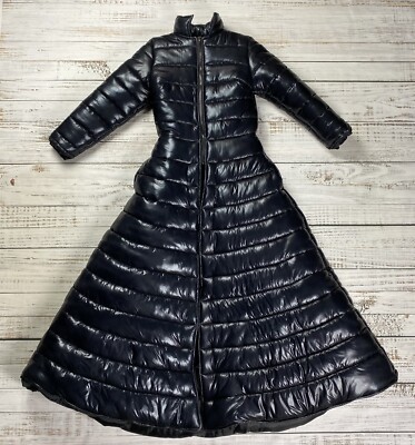 RARE B. JAMES LA ''BIG A55 BLACK COAT'' PUFFER LONG PUFFY JACKET KAROL G DOJA GAGA