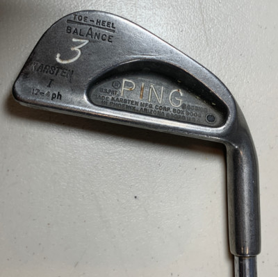 Ping Black Dot 3 Iron Karsten Toe-Heel Balance RH Steel Shaft Swing Rite Grip