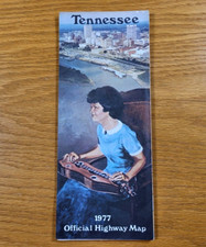 Tennessee Map Vintage 1977 Road State Travel ...