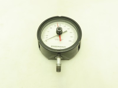 Manomètre Hydraulique Enerpac G2512L - 300 PSI Max - Rempli Glycérine - Face 2,5" - Neuf Ou Comme Neuf