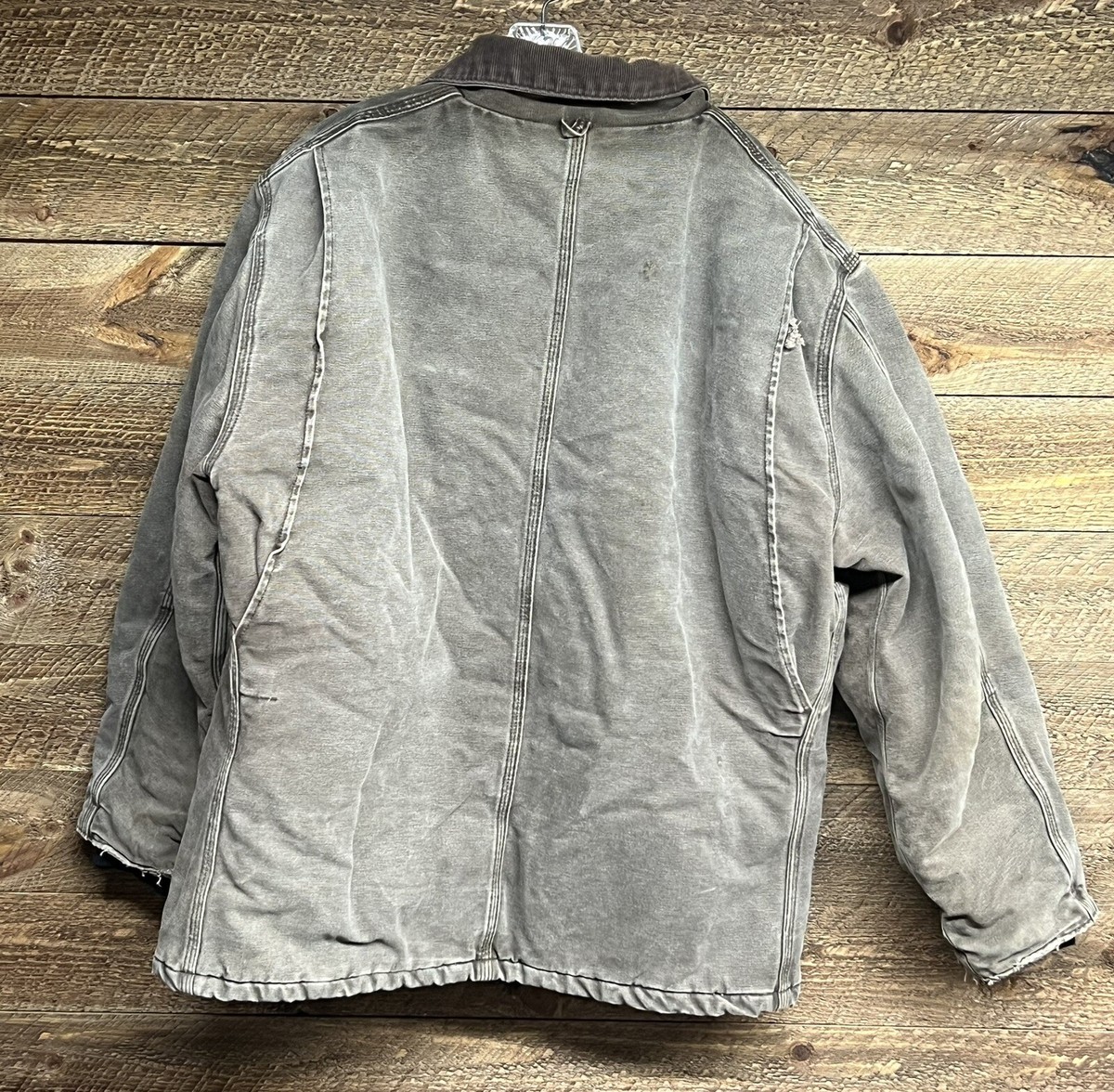 Vintage 90s Carhartt Brown Duck Canvas Work Jacket XL C26CHT