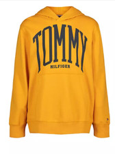Tommy Hilfiger, Boys' Long Sleeve Pull-Over Hoodie, Bright Gold, 4