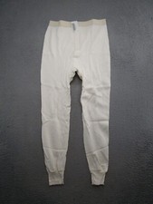 VIntage Military Army White Waffle Knit Thermal Long Johns Pants Size L USA NEW