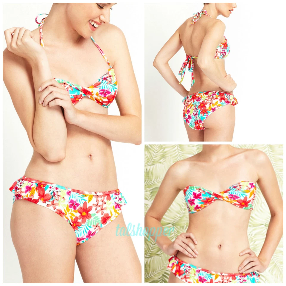 Rampage Urban Outfitters Island Fever Maui Jardín Bikini Traje de Baño Nuevo con Etiquetas $80 L Foto 4 de 4