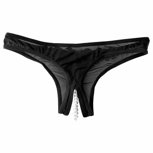 Frauen Mesh durchsichtig G-String Tanga offener Schritt Slips Unterwäsche Sexy - Bild 35 von 50