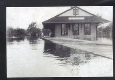 REAL PHOTO BATESVILLE ARKANSAS RAILROAD DEPOT STATION 1927 FLOOD POSTARD COPY