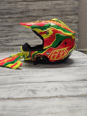 TROY LEE DESIGNS SE3 MOTORCROSS HELMET GALAXY Black /Yellow