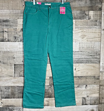 Lee Classic Fit Straight Leg Jeans Womens Size 16 Med Classic Glam Stretch New