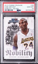 2013 PANINI CRUSADE NOBILITY SILVER #39 KOBE BRYANT 25/25 PSA 10