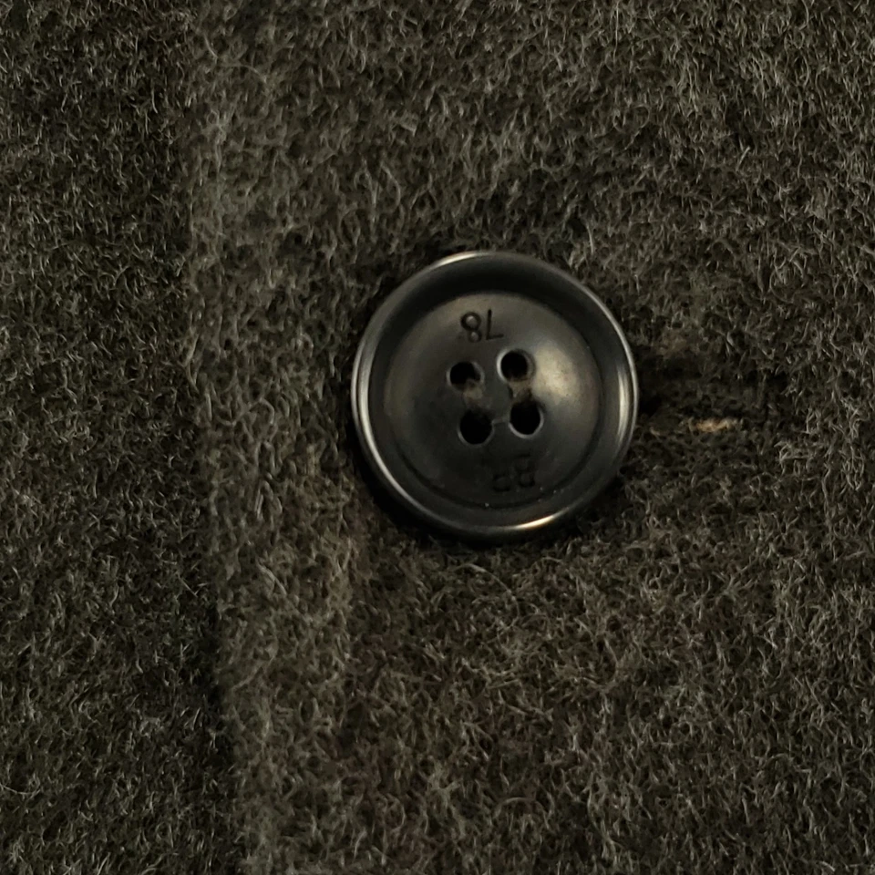 Banana Republic Tweed Blazer Mens 38R Slim Fit Gray Wool Nylon Gray Surgeon Cuff - Image 3 of 4