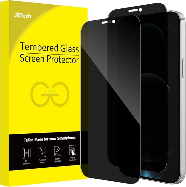 Jetech Sichtschutzfolie Iphone 12 Pro Max 6,7 Zoll Anti-Spy 2 StüCk Panzer Glas-image