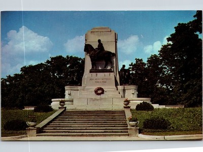 John Henry Patterson Statue Postcard Dayton Ohio Hills and Dales Park NCR