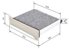 Bosch 1 987 432 426 Interior Air Filter Fits Mitsubishi