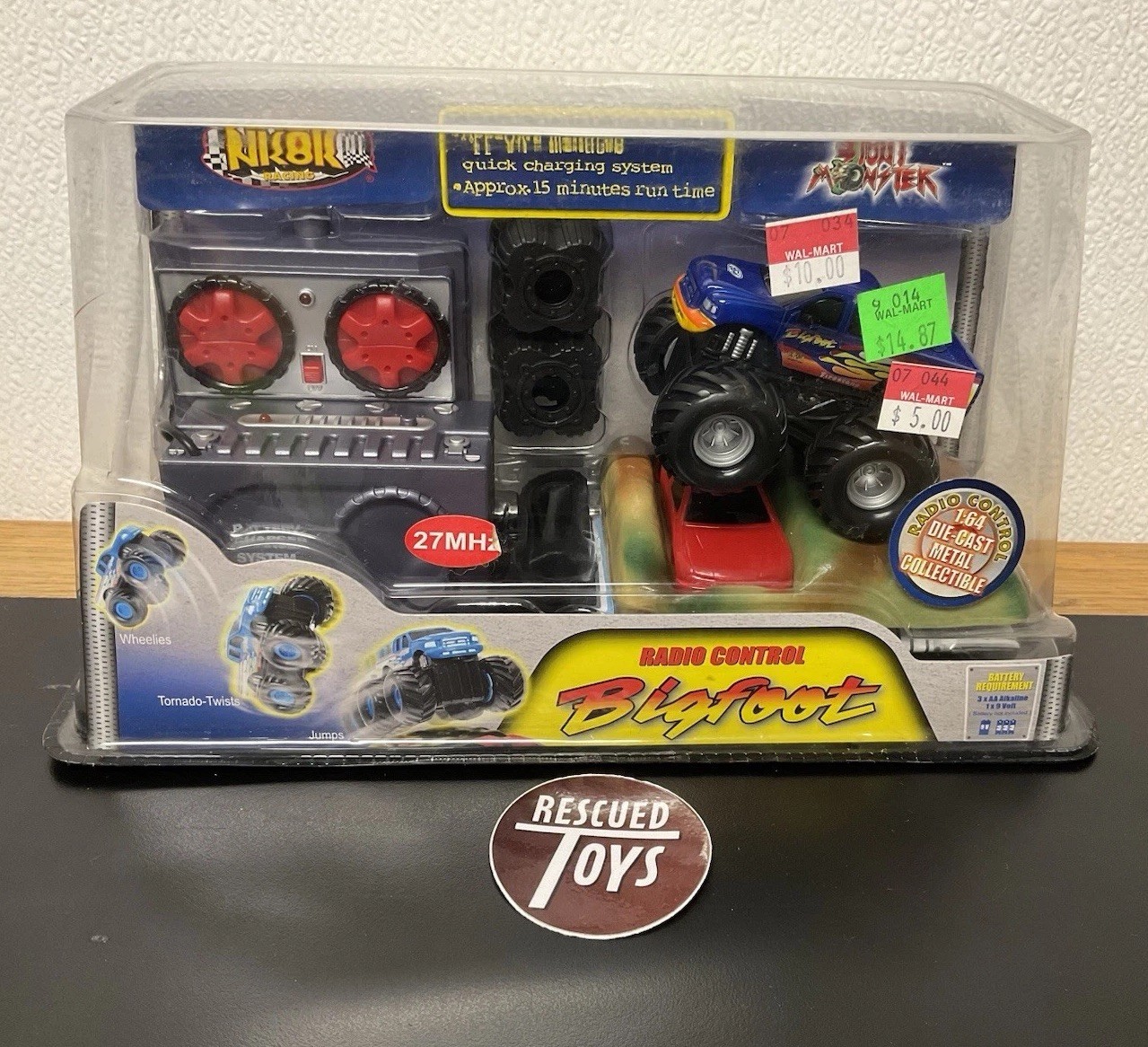 Vintage NKOK 1/64 Scale R/C Controlled Stunt Monster BIGFOOT