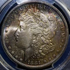 1881-S $1 Morgan Silver Dollar - PCGS MS65 ☆☆☆Rainbow Toning☆☆☆