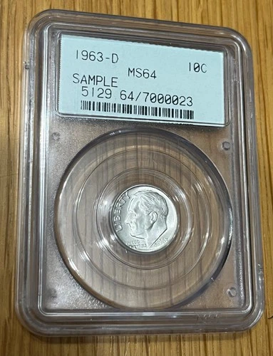 1963-D Roosevelt Dime- PCGS MS64 Sample Gen 2.1
