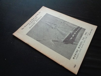 Vintage 1965 Marine Model Co. Romance Ships Sea Historic Guns Catalog Ironsides