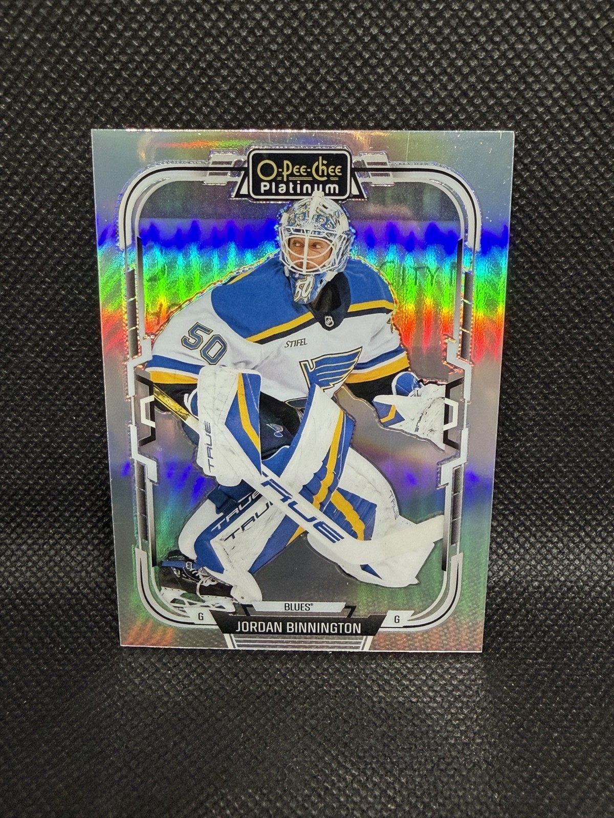 2025-26 O-Pee-Chee Platinum - Jordan Binnington #86 Rainbow