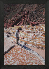 Salina de Maras Framed Wall Art Poster Canvas Print Picture