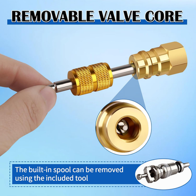 #ad R12 to R134a Adapter High amp; Low Pressure R12 to R134a Conversion Kit Brass ... $21.61