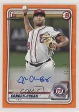 2020 Bowman Prospects Auto Orange 17/25 Jacob Condra-Bogan #PA-JCB Auto 7m3