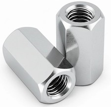 Hex Coupling Nut - Threaded Rod Connector Studding Extension DIN6334 - BZP Steel