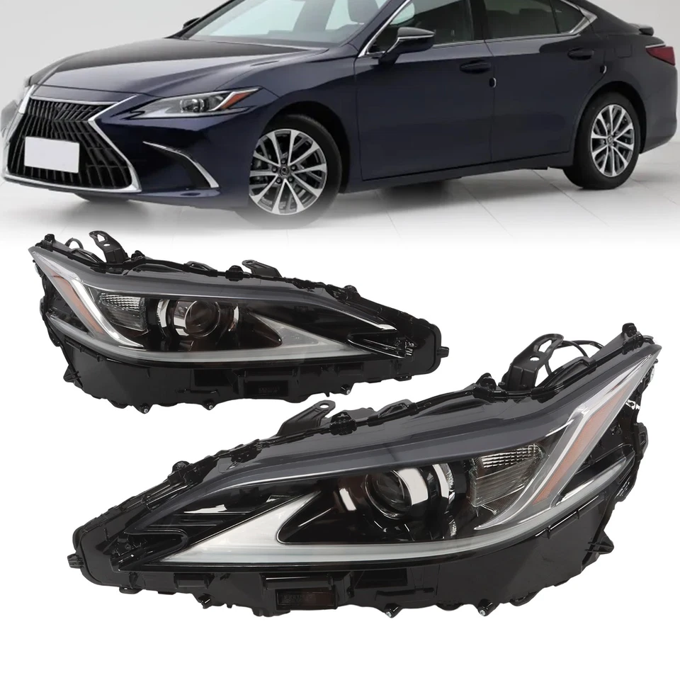 LED DRL Headlights For 2019-2022 Lexus ES250 ES300H ES350 Driver+Passenger Pair Foto 3 de 4