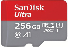 SanDisk Ultra 256GB microSDXC UHS I Memory Card with SD Adapter, NEW, FREE SHIP!