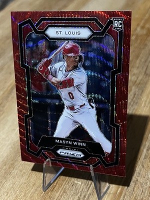 Masyn Winn 2024 Prizm RUBY RED WAVE ROOKIE Parallel St Louis Cardinals 